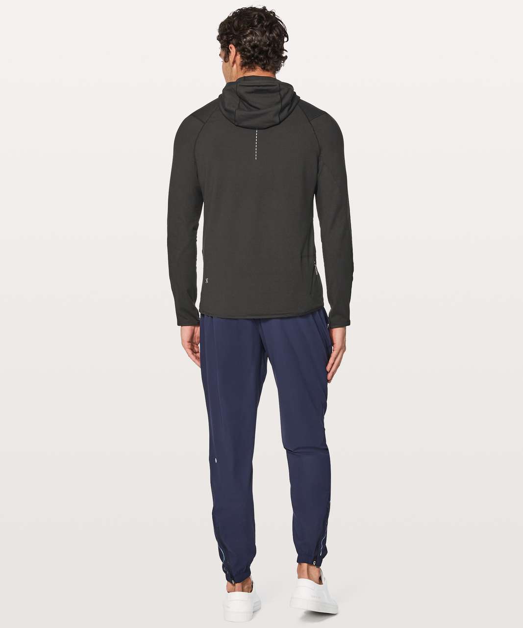 Lululemon Surge Warm 1/2 Zip Hoodie - Black - lulu fanatics