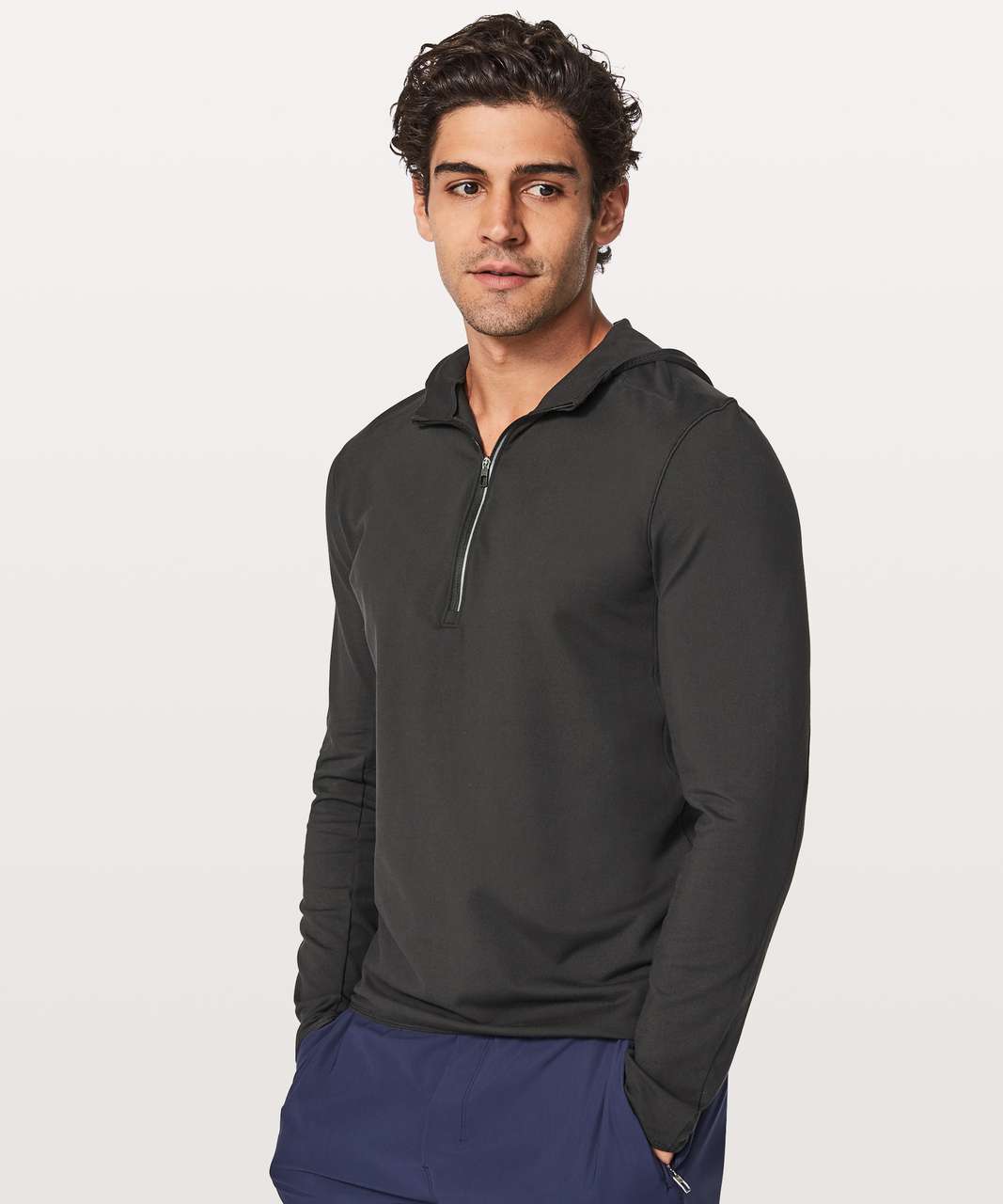 Lululemon Surge Warm 1/2 Zip Hoodie - Black