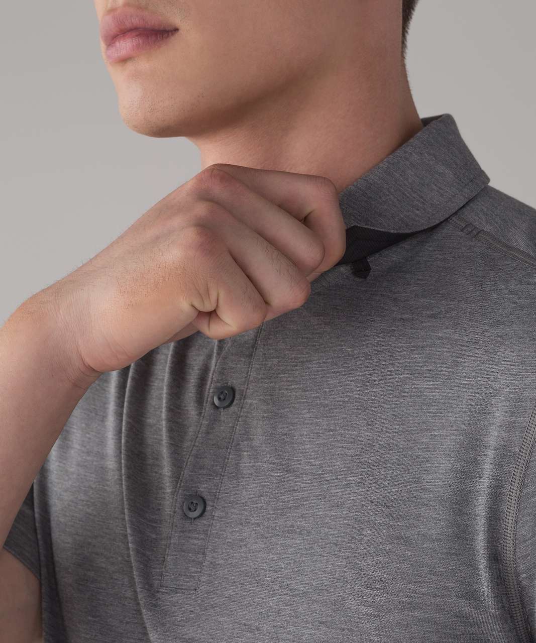 Lululemon Evolution Polo - Heathered Fog Horn