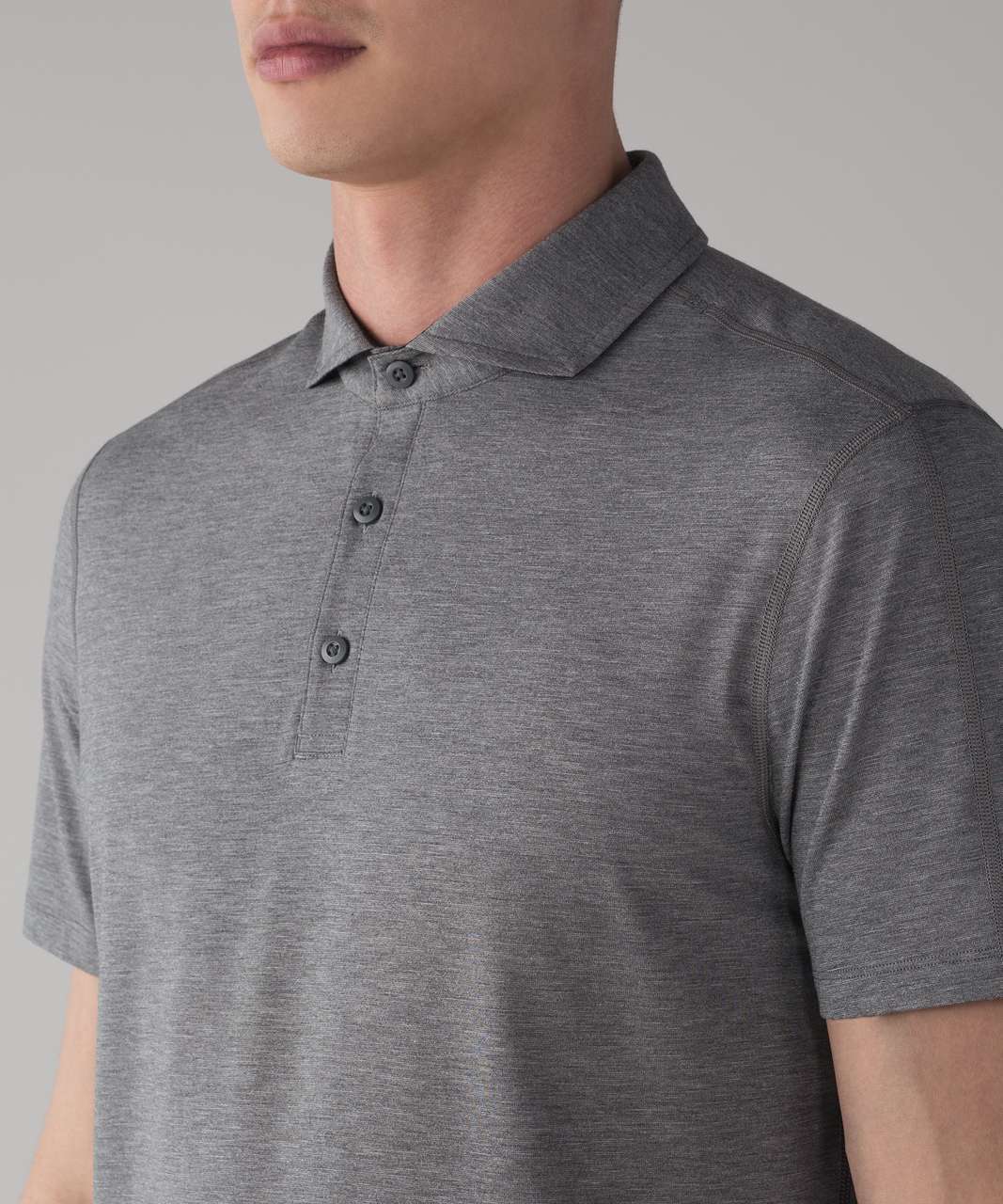 Lululemon Evolution Polo - Heathered Fog Horn