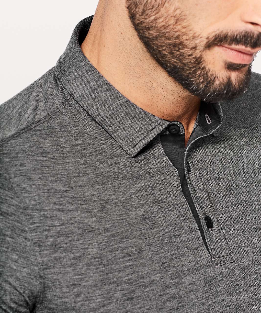 Lululemon Evolution Polo - Heathered Black (Fourth Release)