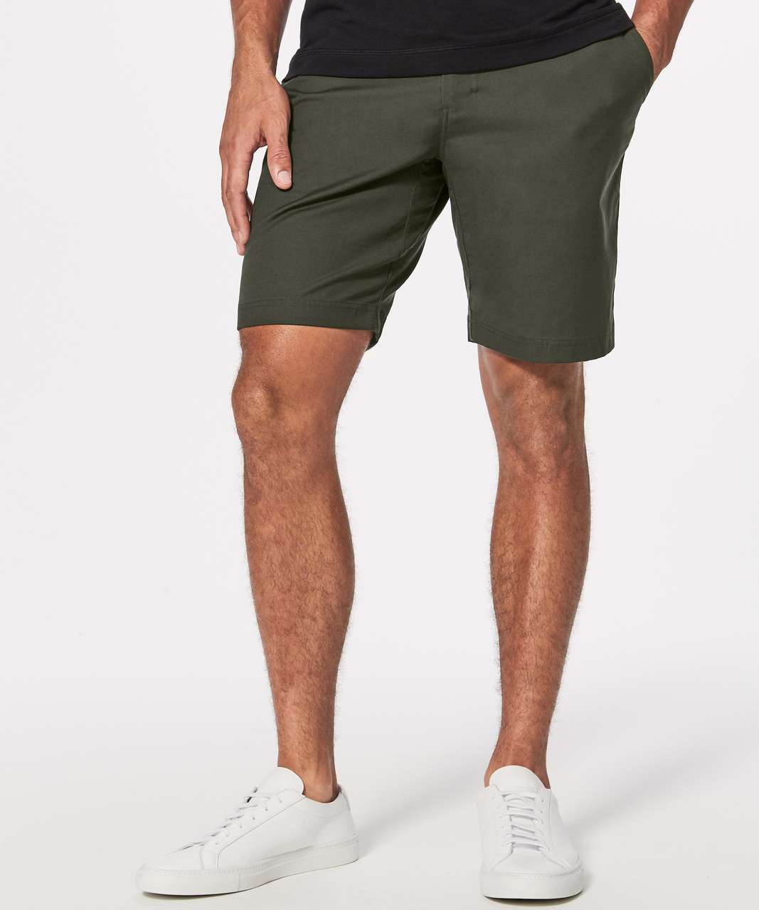 olive lululemon shorts