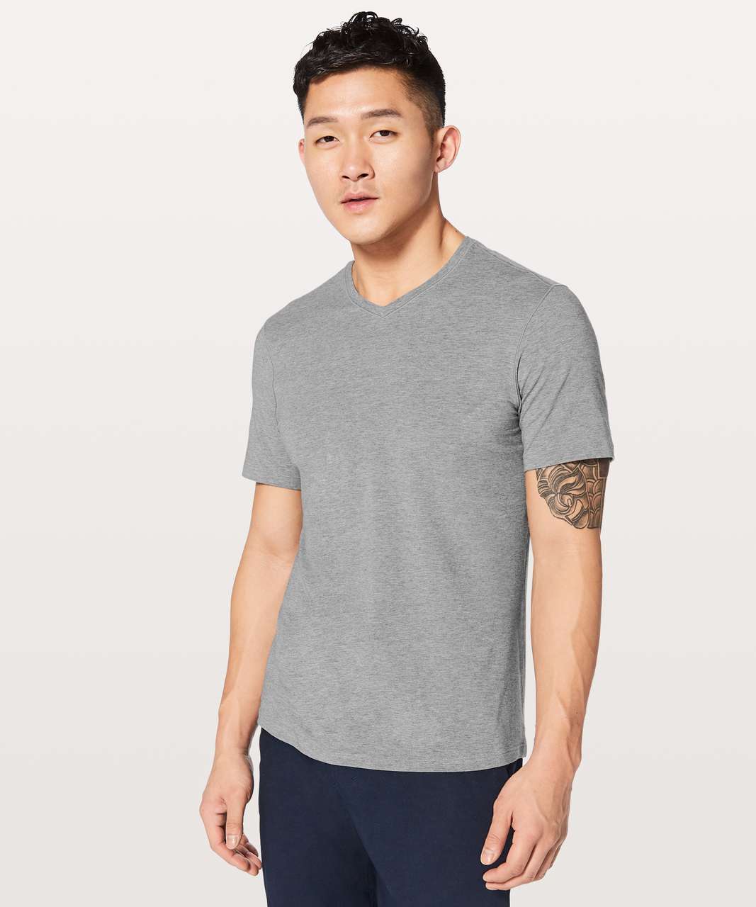 Lululemon 5 Year Basic V *Updated Fit - Heathered Medium Grey