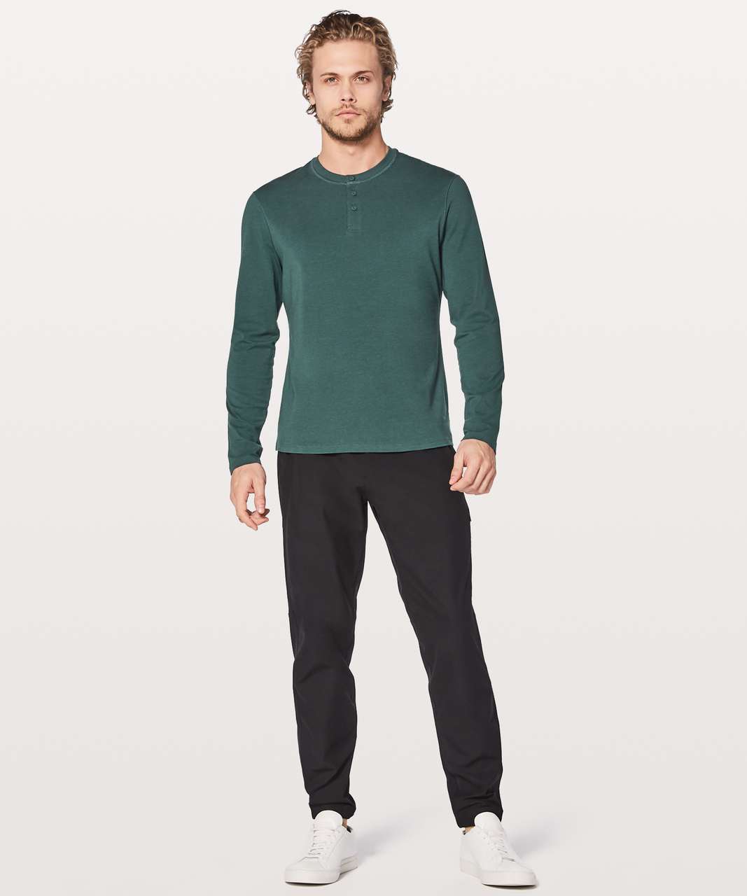 Lululemon 5 Year Basic Long Sleeve Henley - Antigua