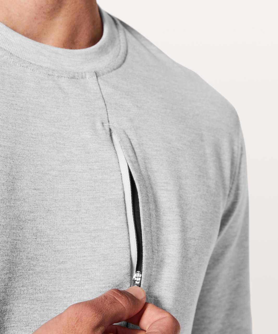 Lululemon City Sweat Crew - Heathered Ultra Light Grey