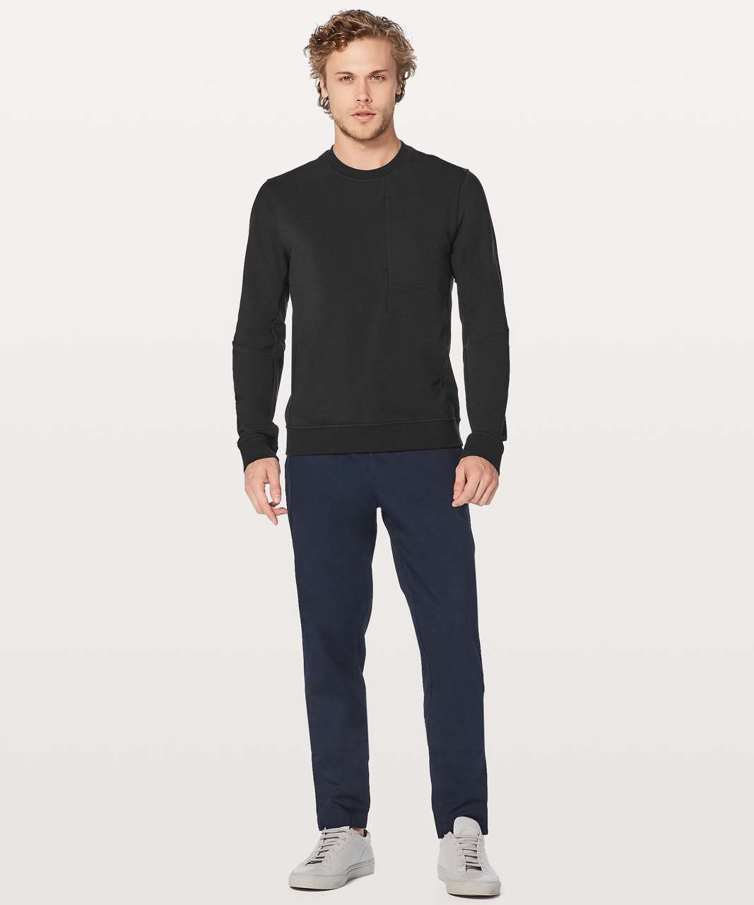 Lululemon City Sweat Crew - Black (Second Release) - lulu fanatics