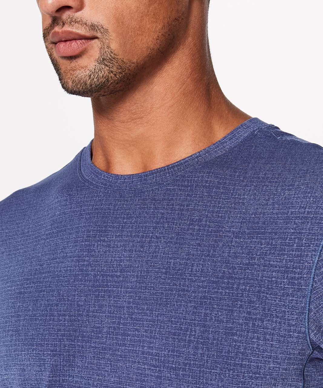 Lululemon In Mind Short Sleeve - Heathered Hero Blue