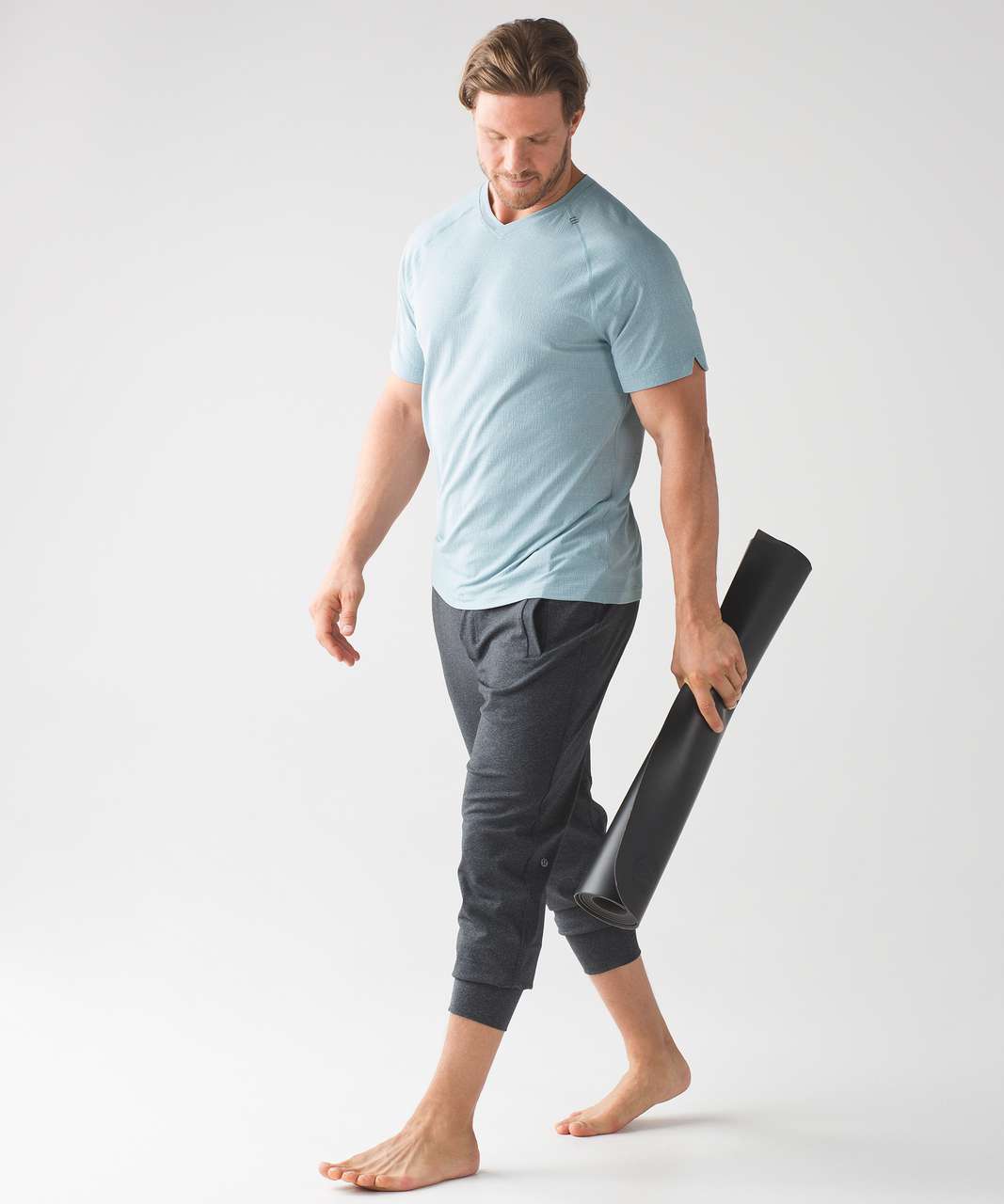 Lululemon In Mind Short Sleeve - Heathered Fighter Blue