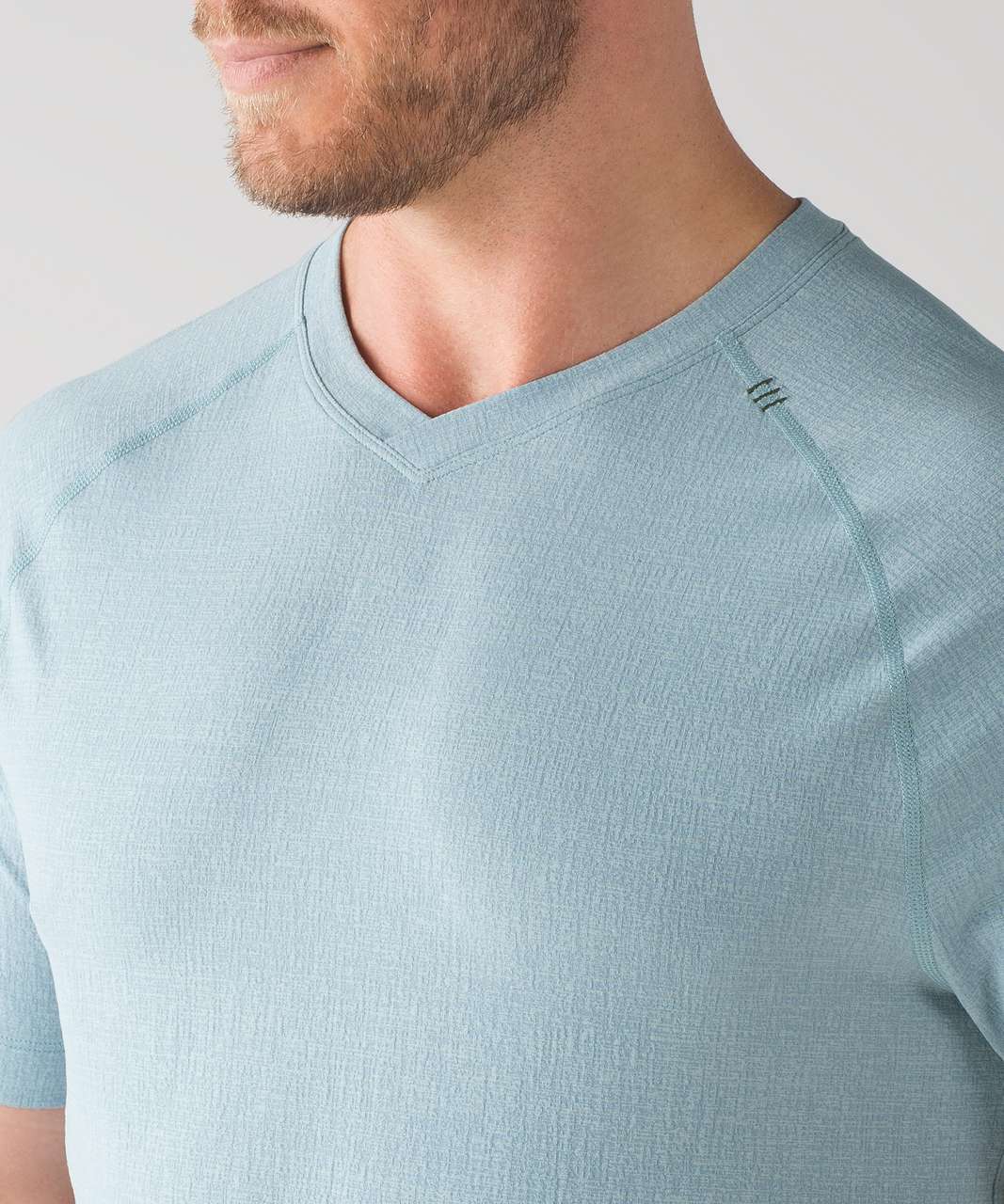 Lululemon In Mind Short Sleeve - Heathered Fighter Blue