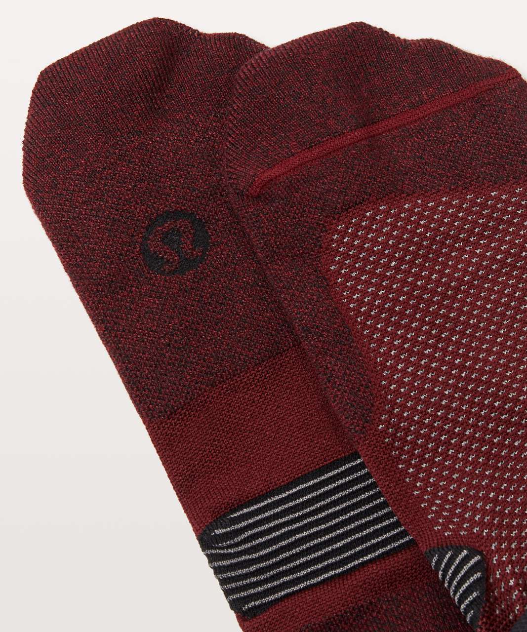 Lululemon T.H.E. Sock *Silver - Deep Rouge / Anchor