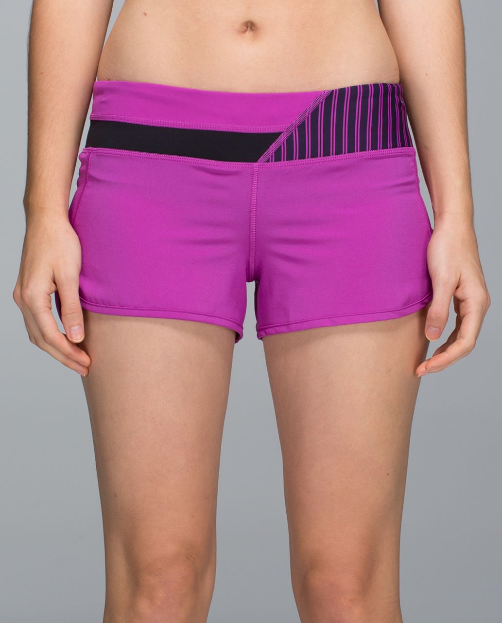 Lululemon Run:  Speed Short *4-way Stretch - Ultra Violet / Wi14 Quilt 27