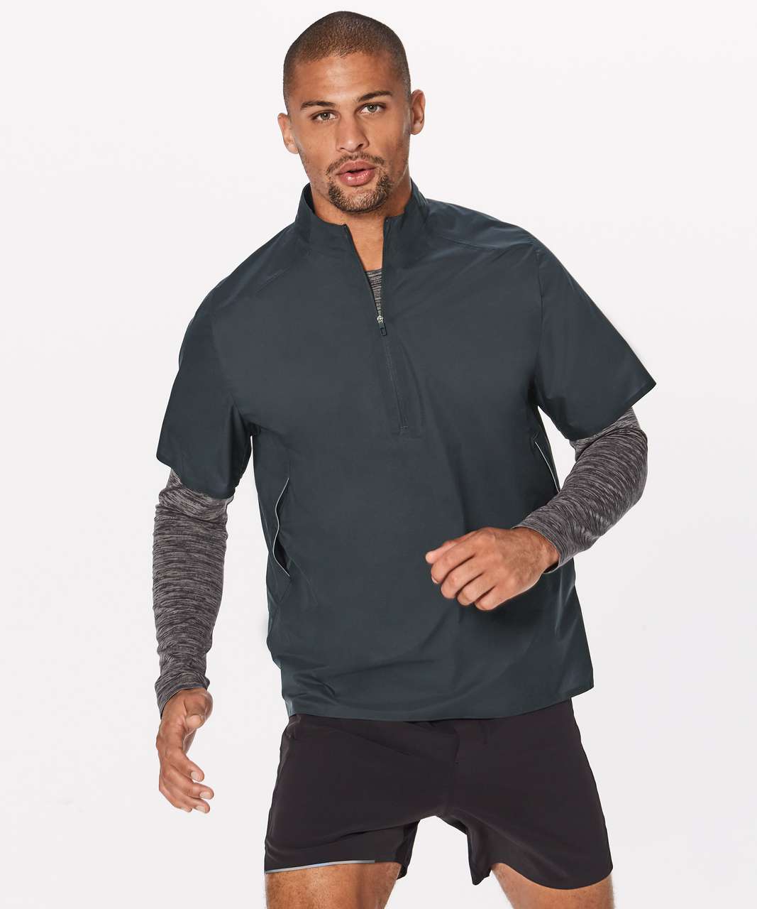 Lululemon Surge Short Sleeve Shell - Melanite