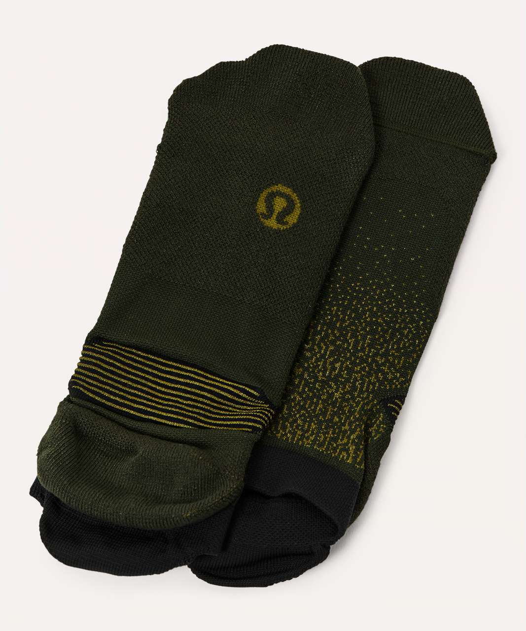 Lululemon T.H.E. Sock *Silver - Dark Olive / Meadow