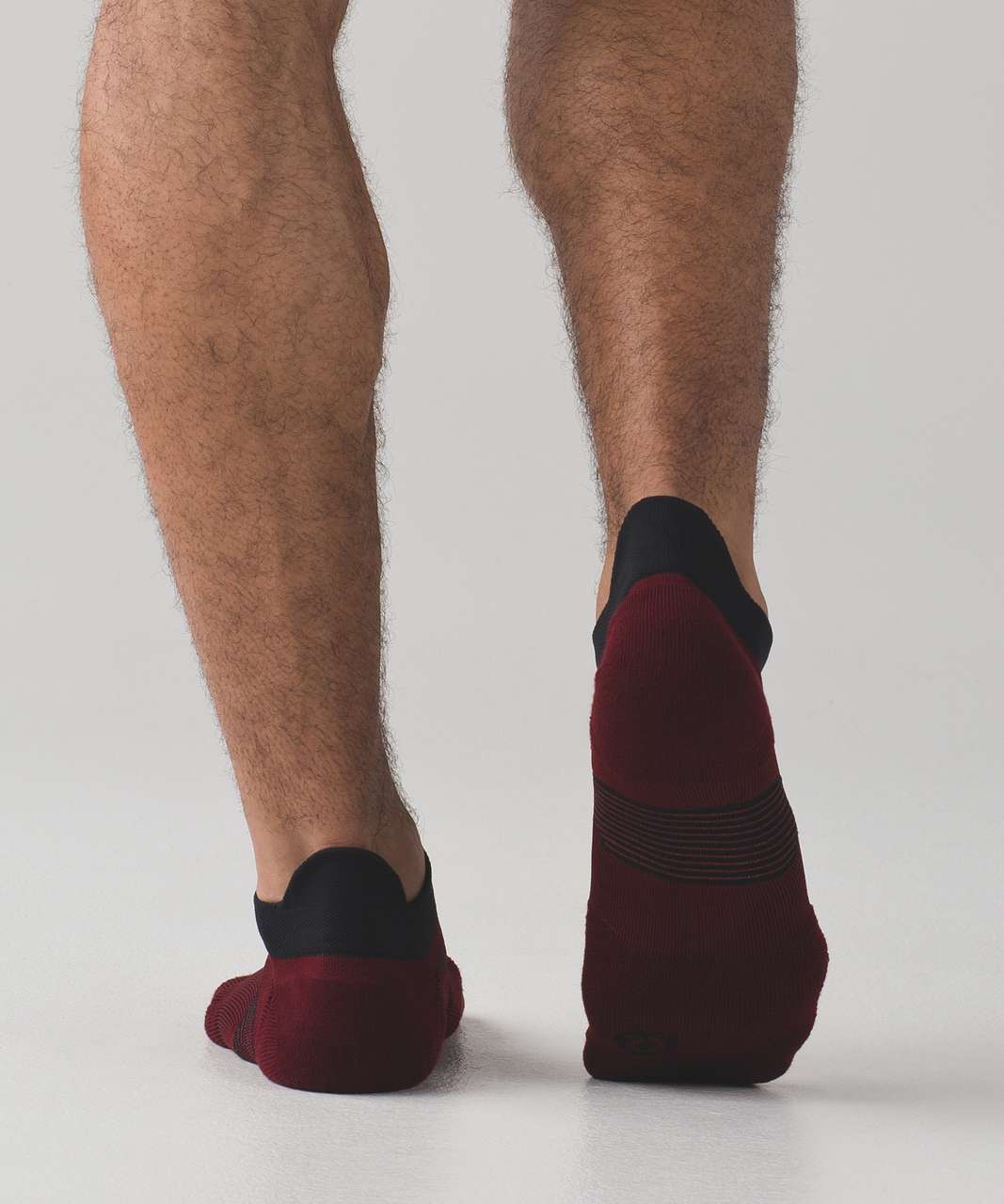 Lululemon T.H.E. Sock *Silver - Deep Rouge / Oxblood / Black