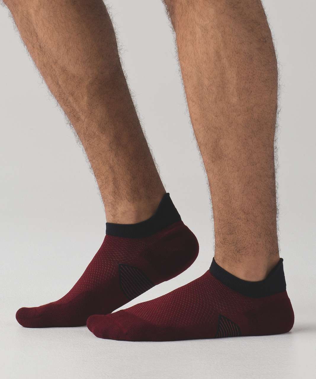 Lululemon T.H.E. Sock *Silver - Deep Rouge / Oxblood / Black