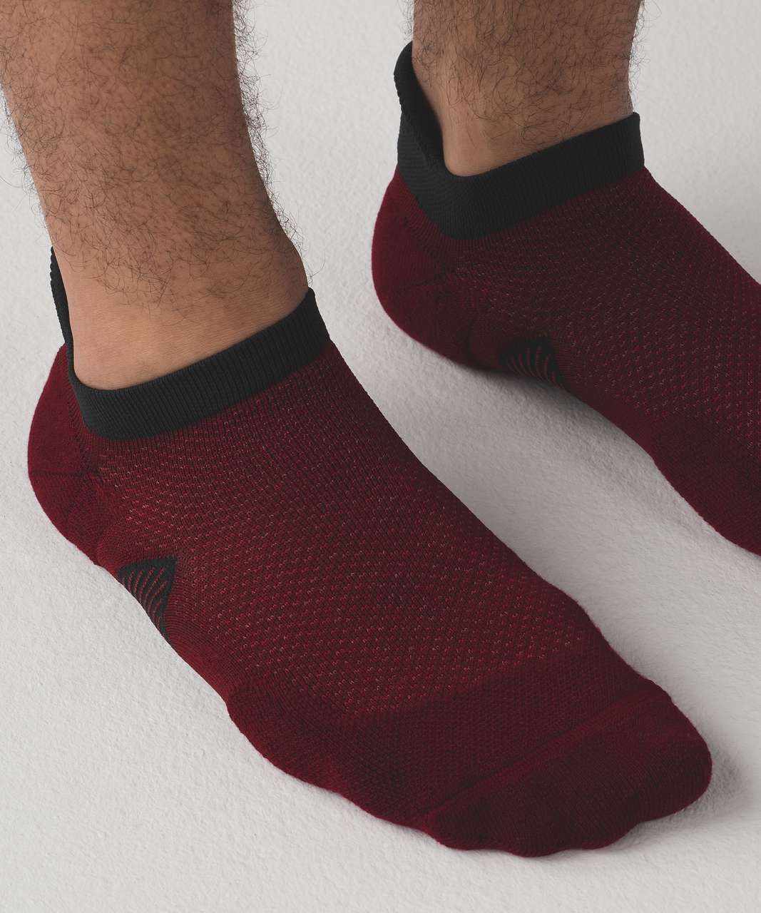 Lululemon T.H.E. Sock *Silver - Deep Rouge / Oxblood / Black