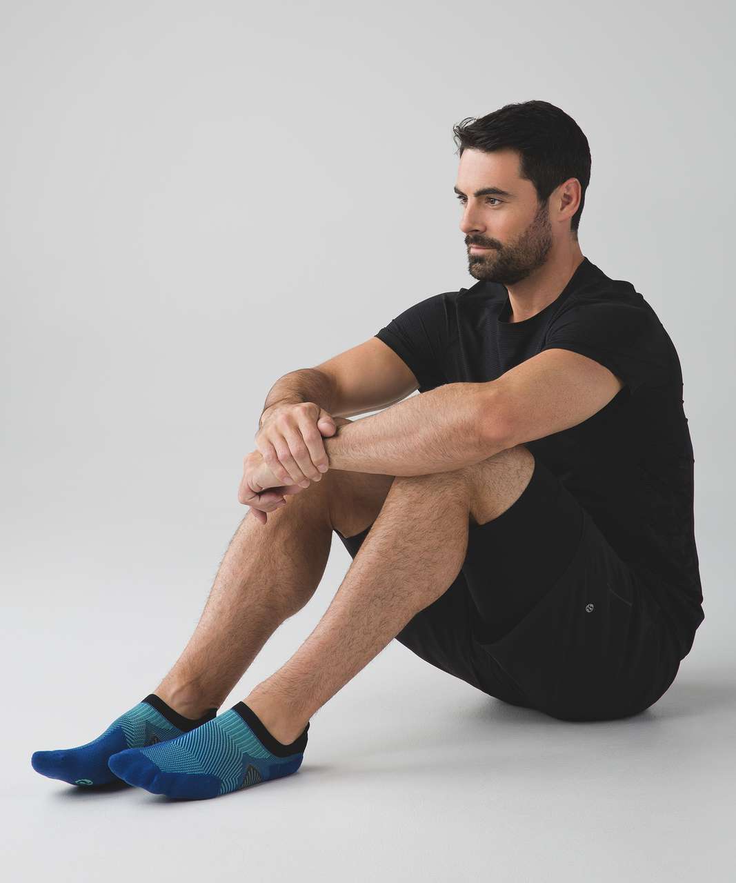 Lululemon T.H.E. Sock *Silver - Dark Cobalt / Bondi Blue / Dragonfly