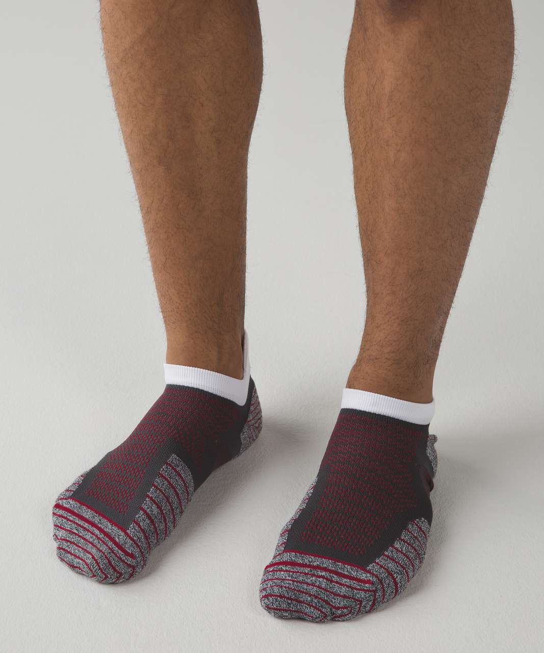 Lululemon T.H.E. Sock *Silver - Cranberry / Dark Slate / Silver Spoon