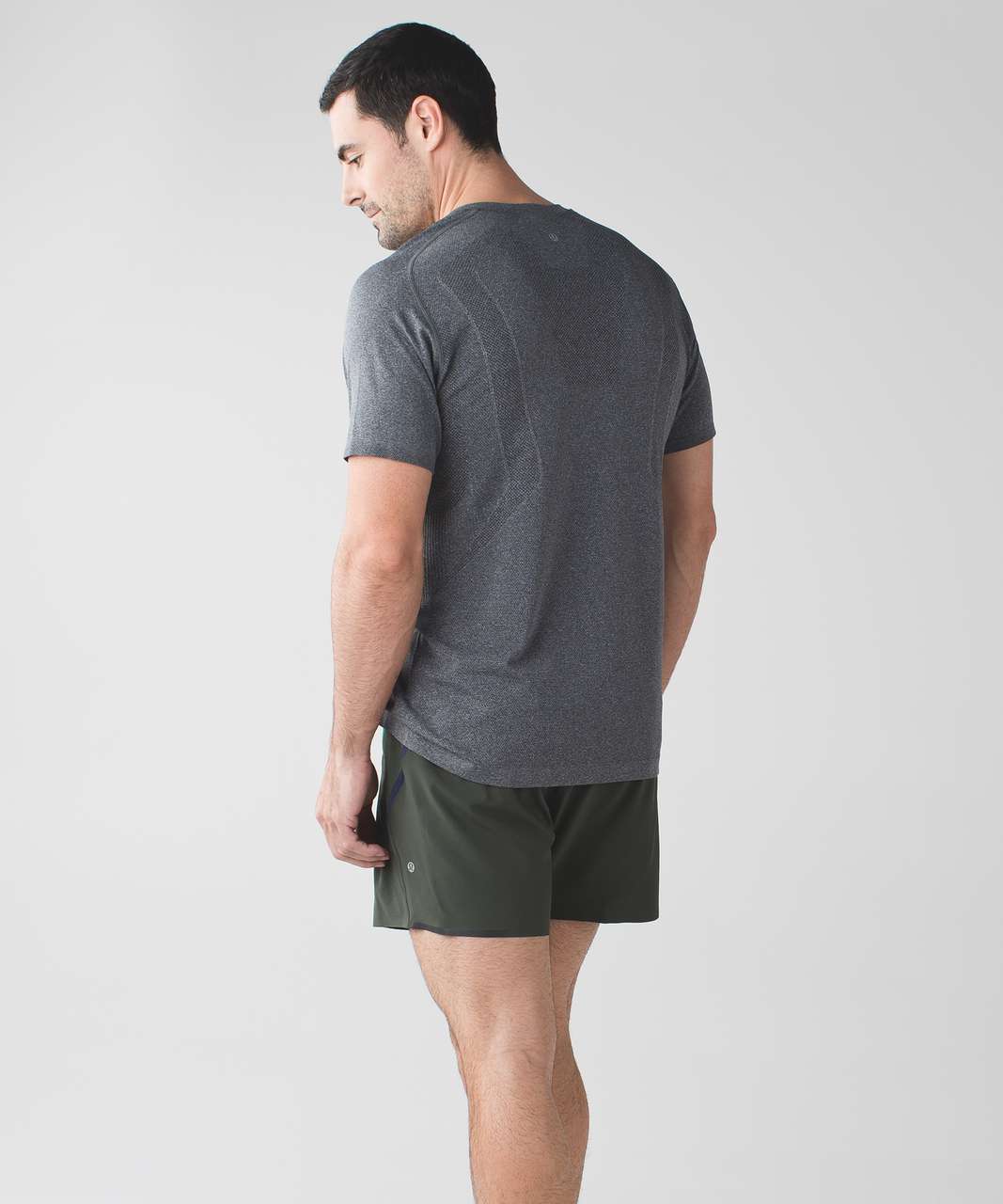 Lululemon Surge Short 5" - Gator Green / Deep Navy / Very Green