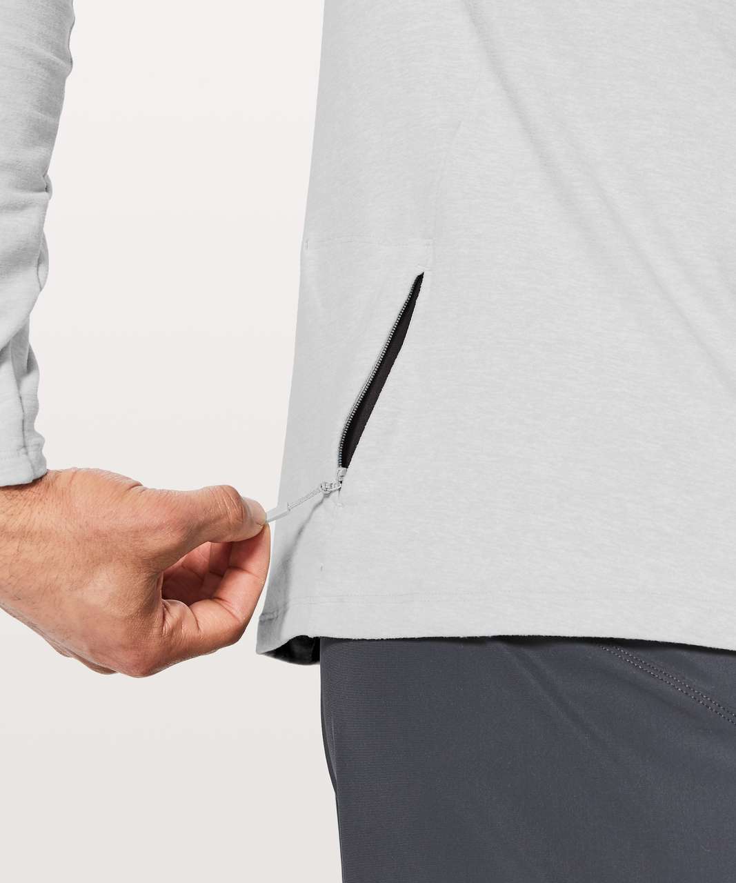 Lululemon Surge Warm Long Sleeve - Heathered Sea Salt (First Release)