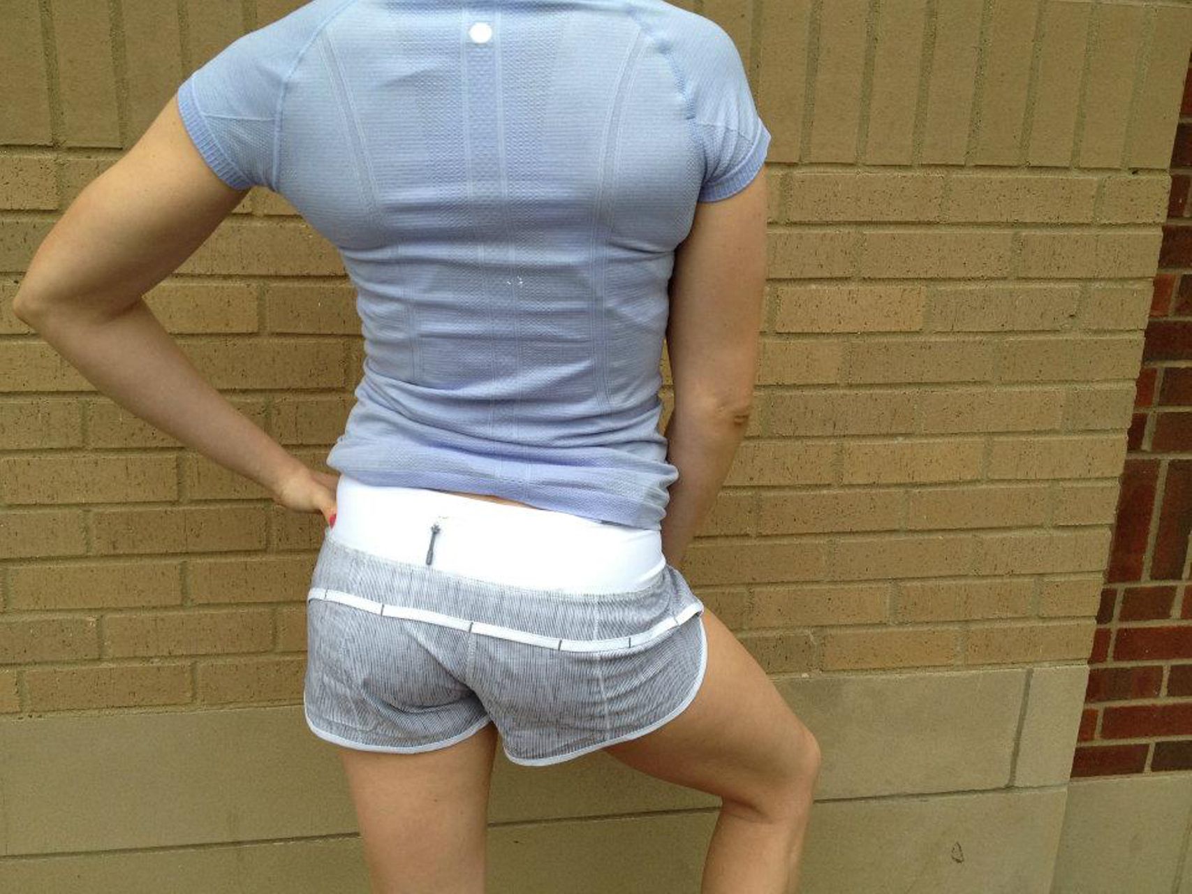 Lululemon Run:  Speed Short - Wee Are From Space White Combo / White (Vertical Stripe)