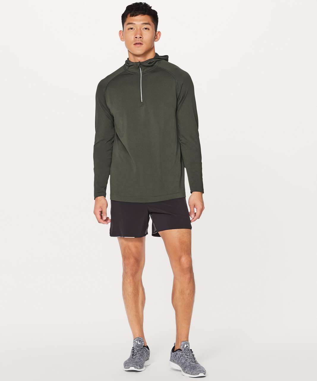 Lululemon Metal Vent Tech Hoodie - Dark Olive / Dark Olive