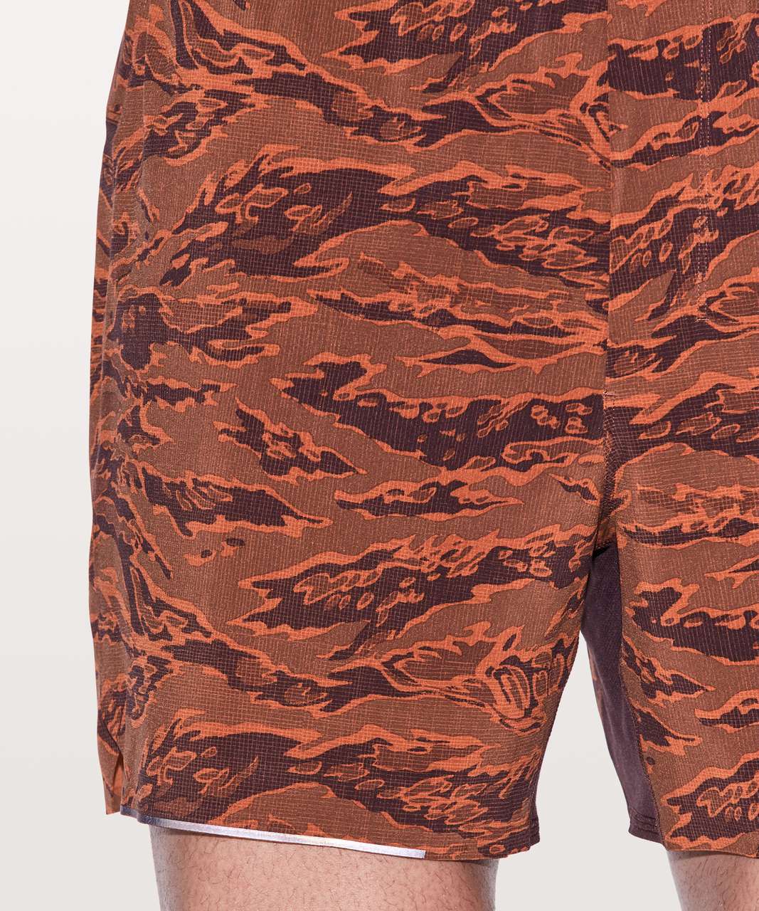 Lululemon Surge Short *Linerless 5" - Tiger Camo Multi Orange