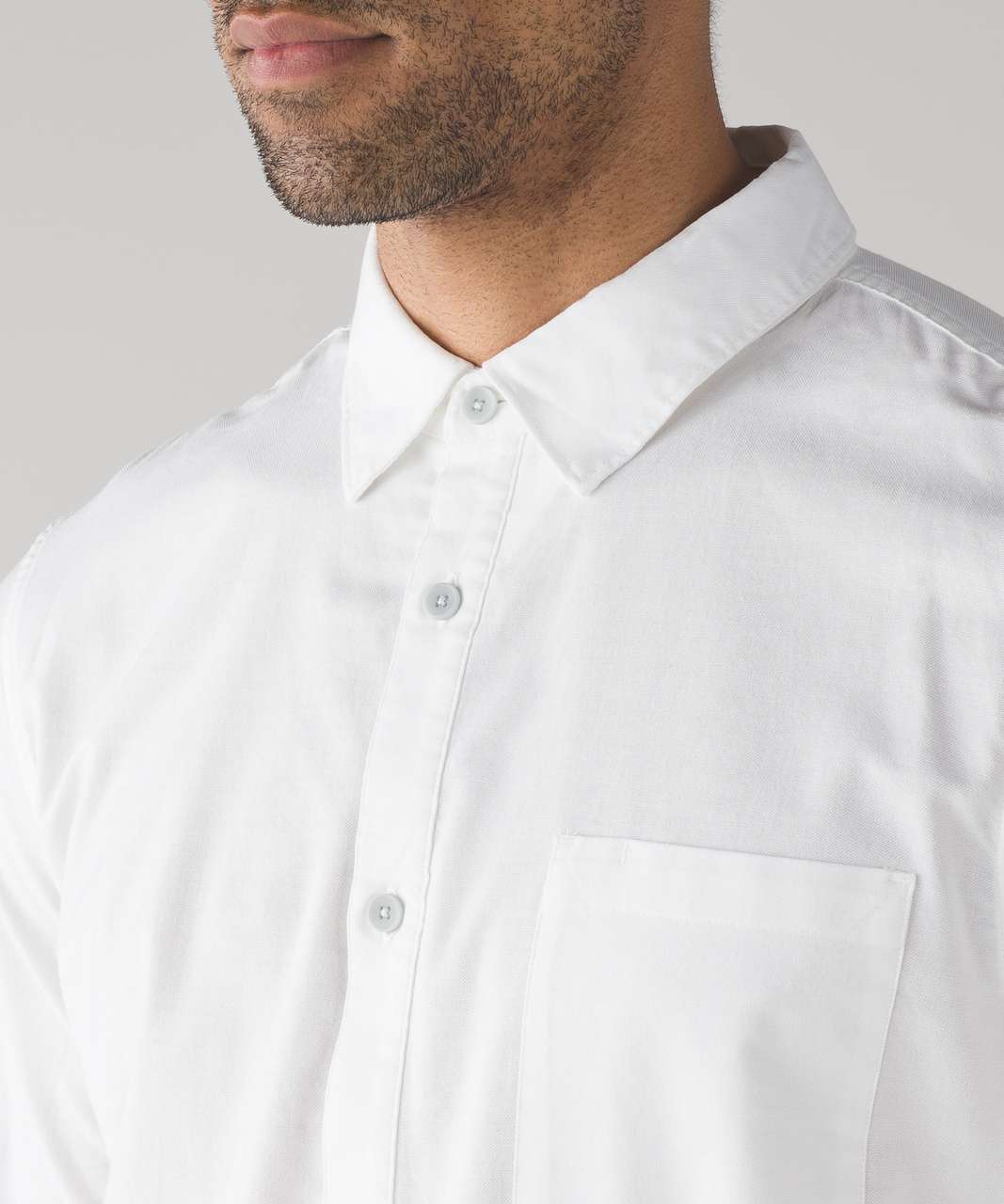 Lululemon Commission Long Sleeve Buttondown Qwick Oxford - White