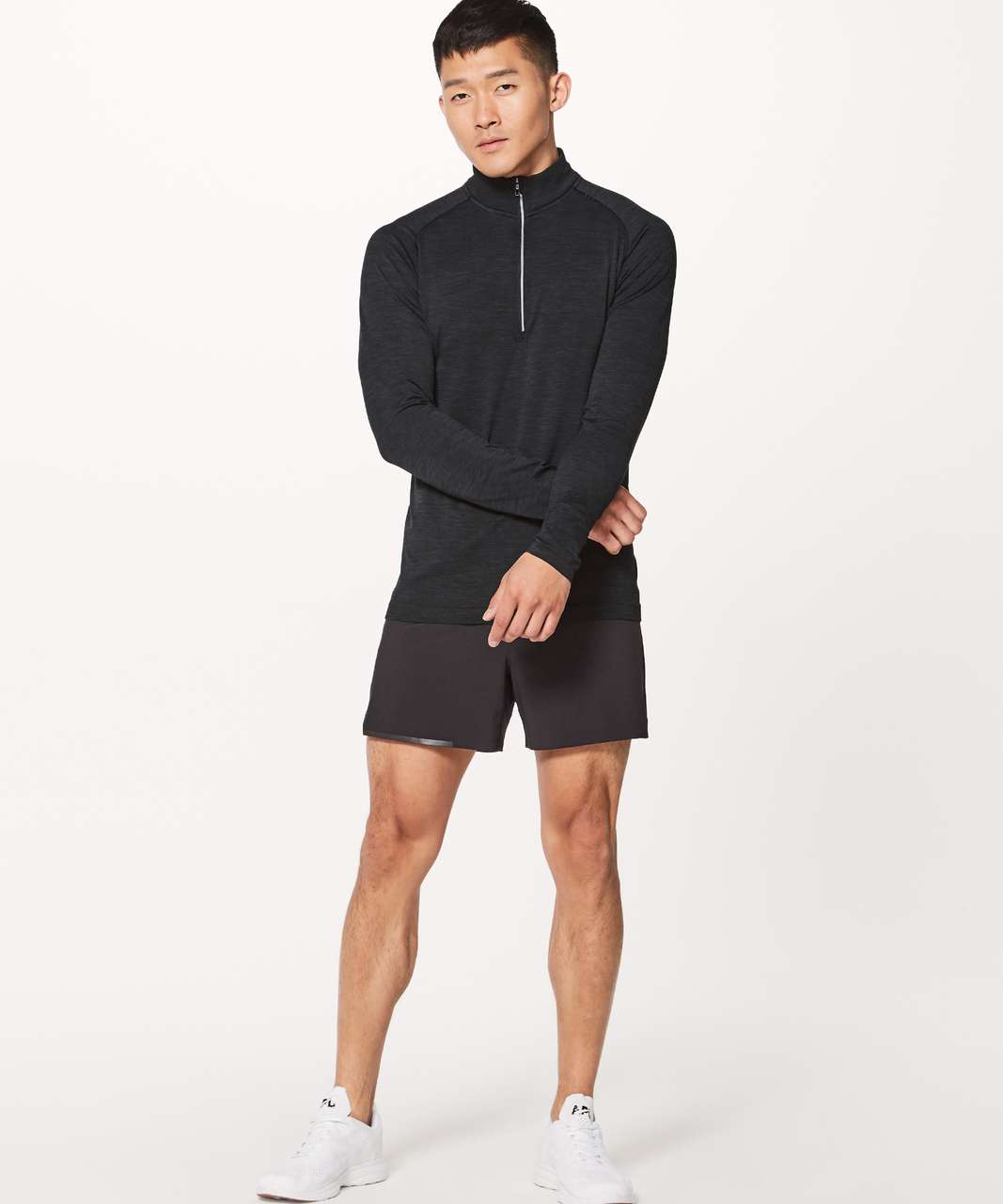 Lululemon Metal Vent Tech 1/2 Zip - Black / Black (First Release)