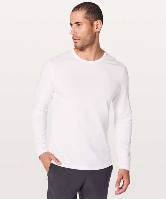 Lululemon 5 Year Basic Long Sleeve - Yachtie Stripe True Navy White ...