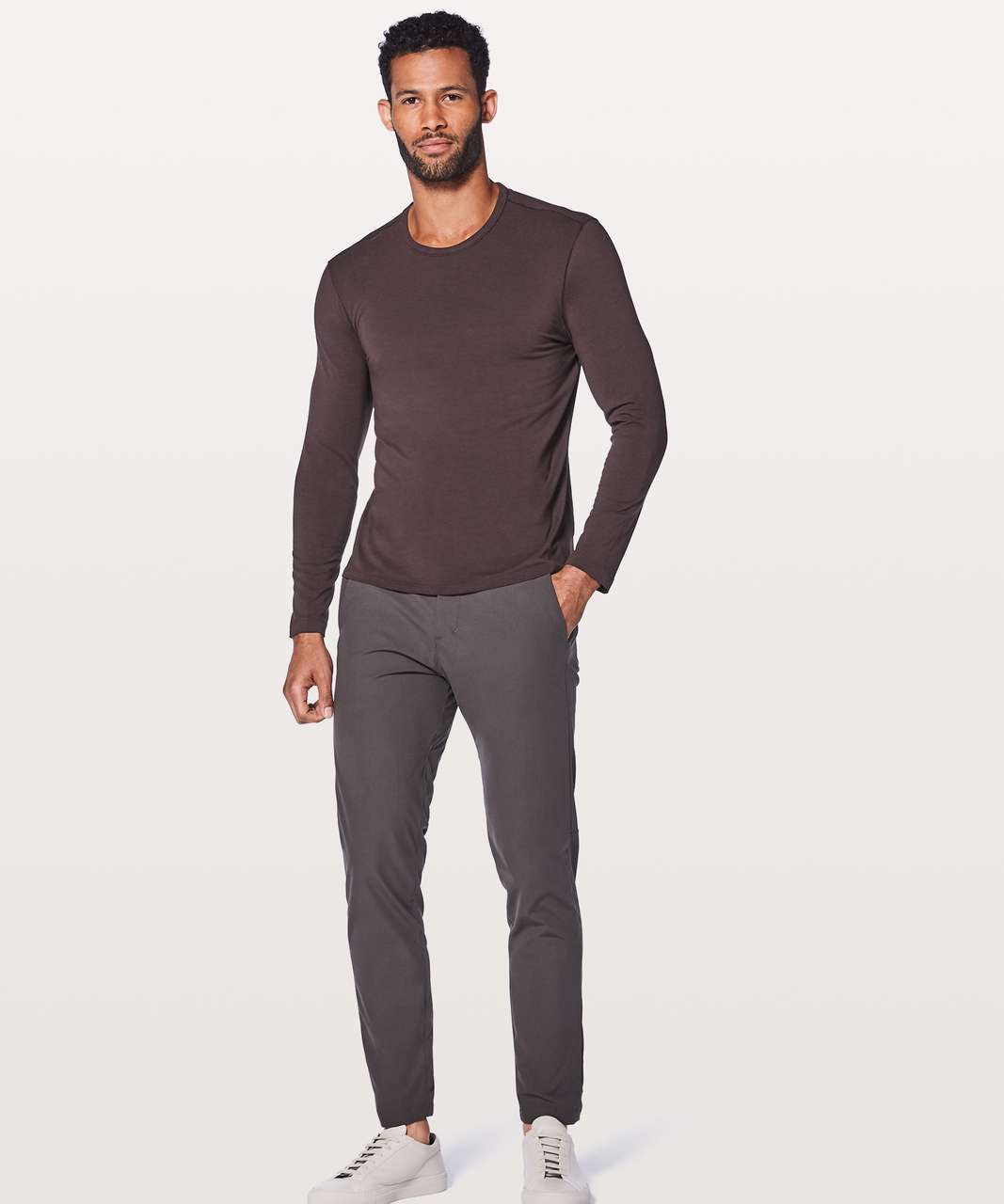 Lululemon 5 Year Basic Long Sleeve - Black Cherry