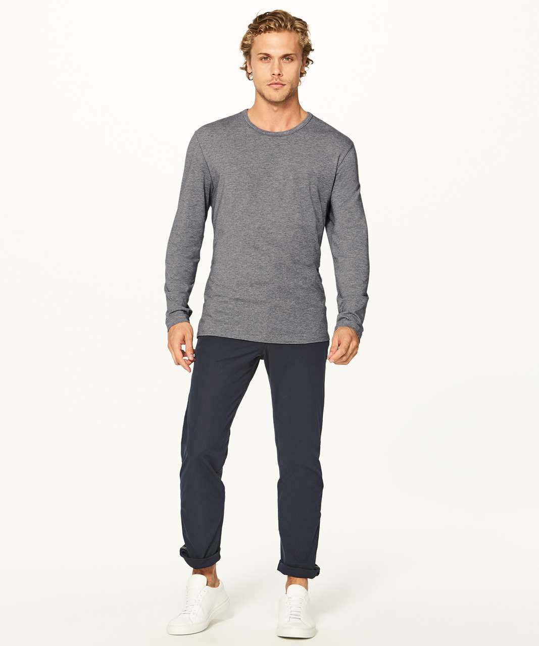 Lululemon 5 Year Basic Long Sleeve - Heathered Medium Grey