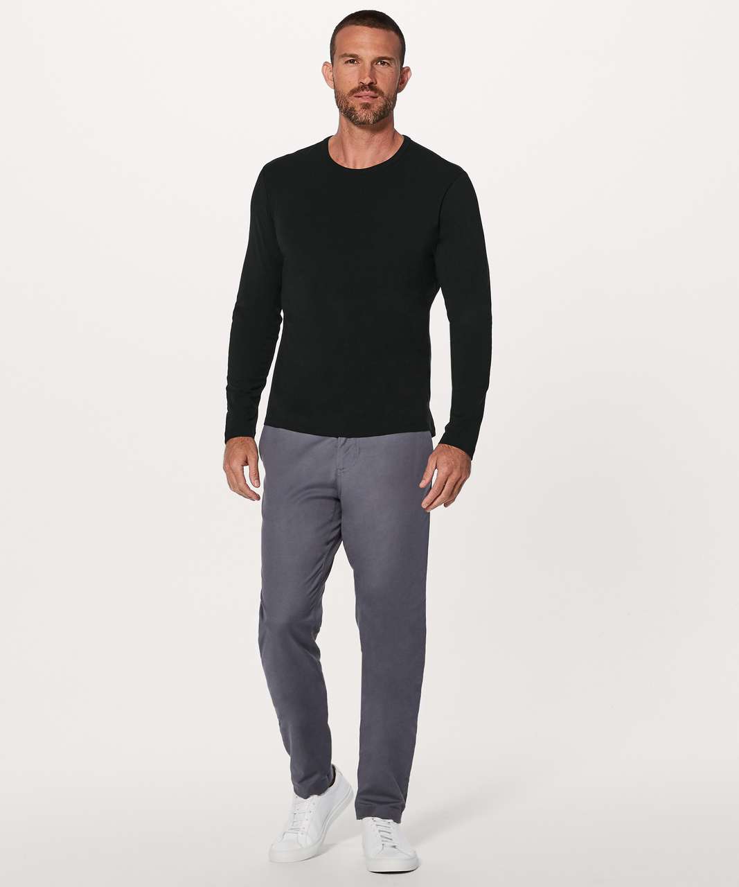 Lululemon 5 Year Basic Long Sleeve - Heathered Medium Grey - lulu fanatics