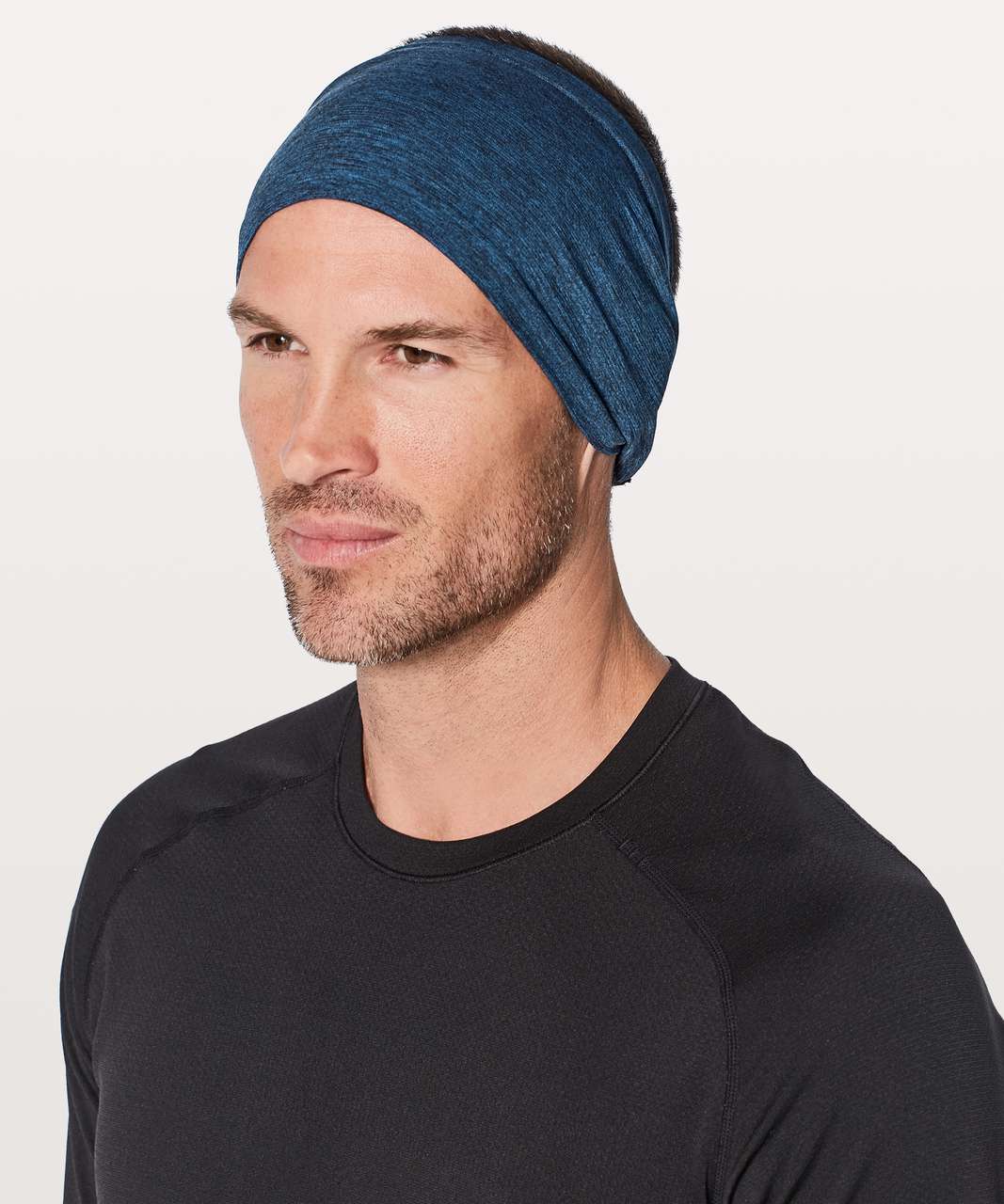 Lululemon Metal Vent Tech Headband - Dark Royal / Black