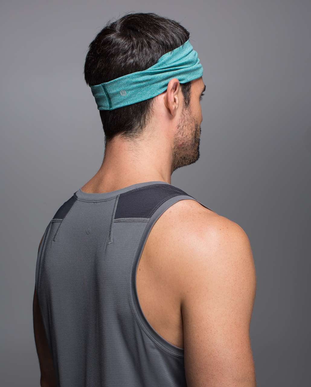 Lululemon Metal Vent Tech Headband - Heathered Hunter Green