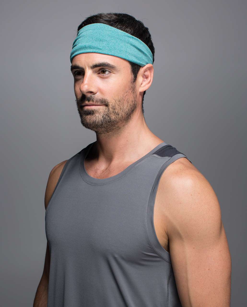 Lululemon Metal Vent Tech Headband - Heathered Hunter Green