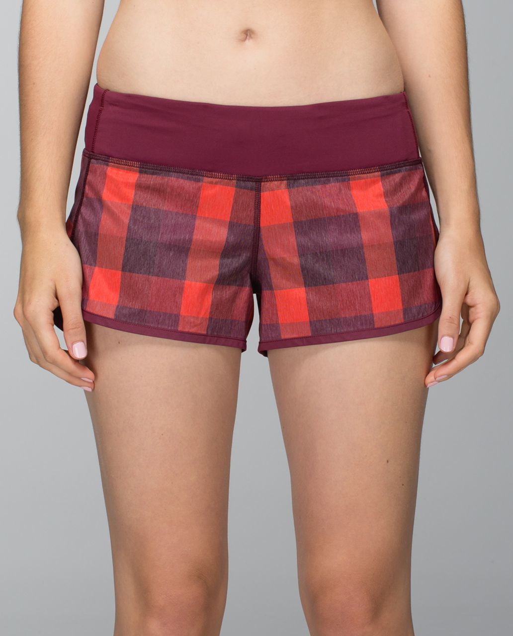 lululemon plaid shorts