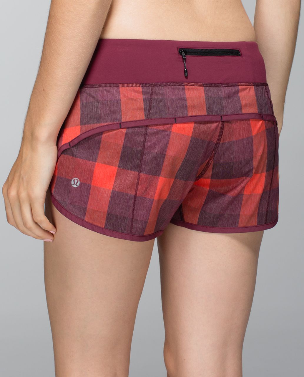 Lululemon Run: Speed Short *2-way Stretch - Yama Check Heathered