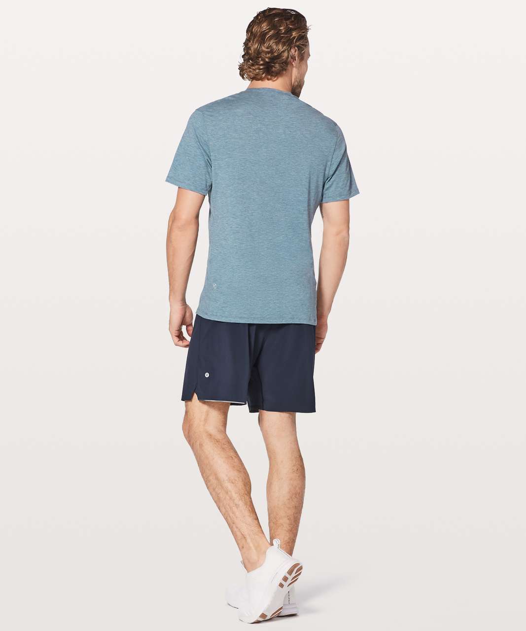 Lululemon Somatic Aero Short Sleeve - Heathered Poseidon