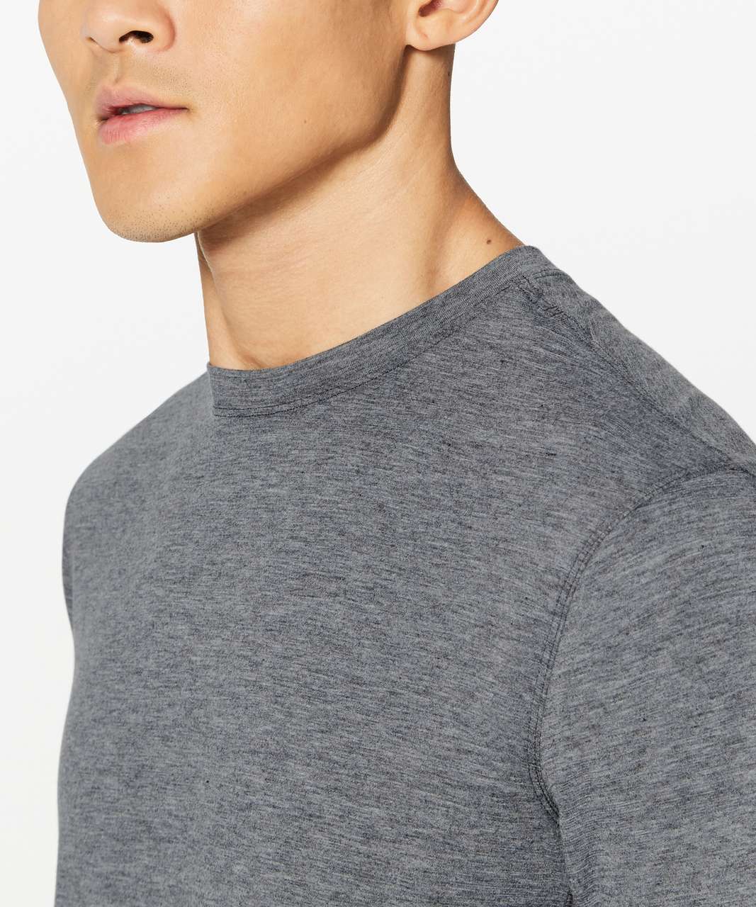 Lululemon Somatic Aero Short Sleeve - Heathered Black (First Release)