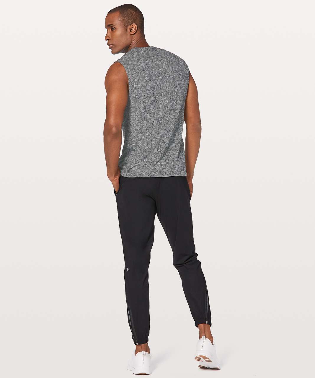 Lululemon Drysense Mesh Sleeveless - Heathered Black