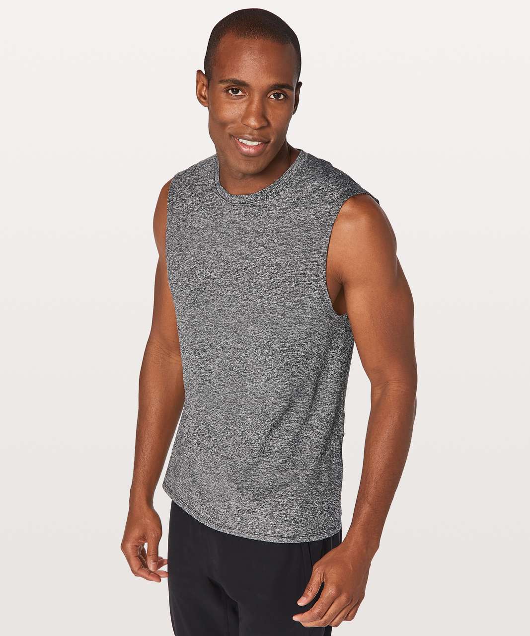 Lululemon Drysense Mesh Sleeveless - Heathered Black