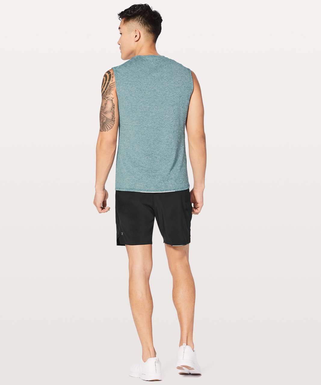 Lululemon Drysense Mesh Sleeveless - Heathered Laguna