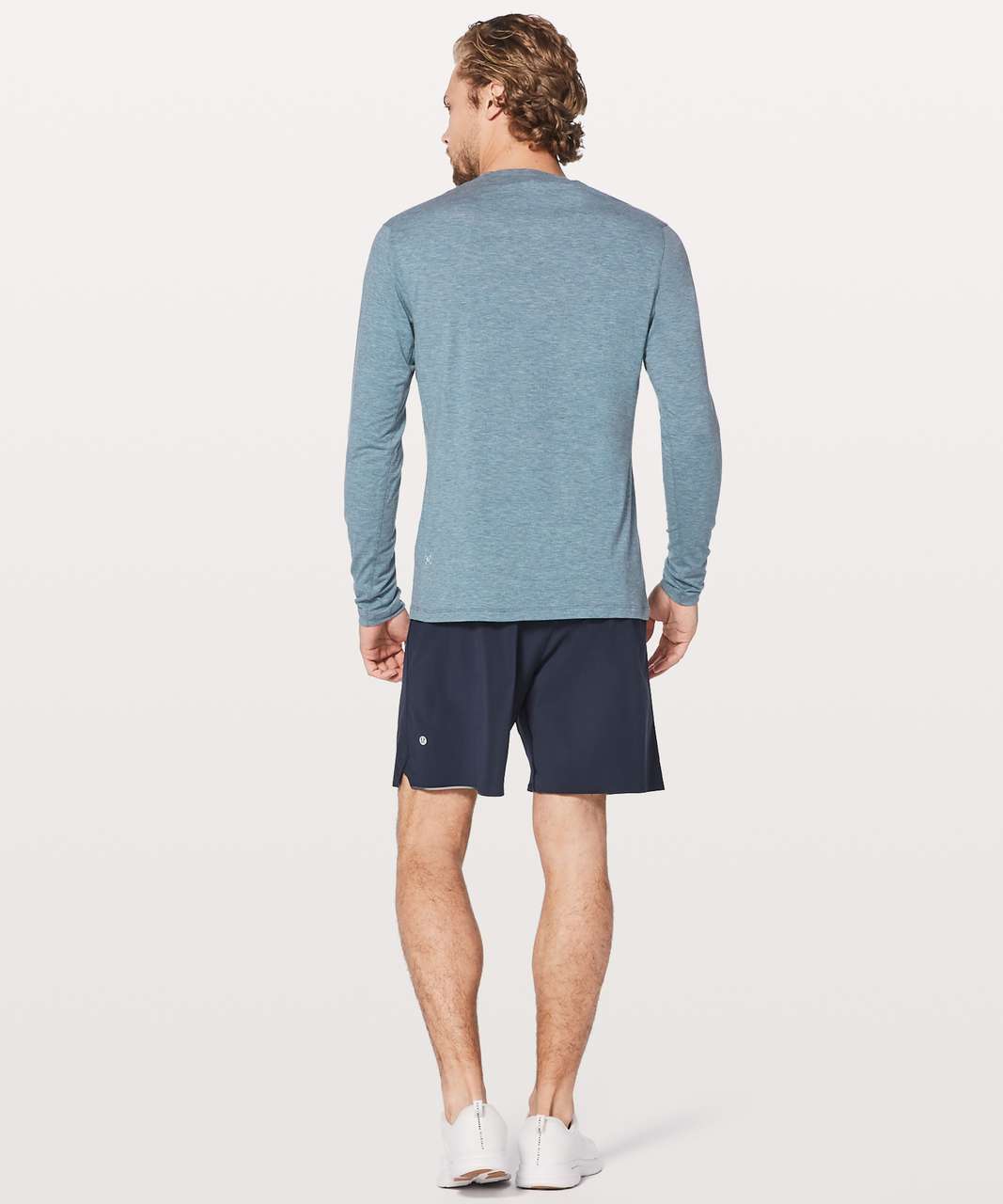 Lululemon Somatic Aero Long Sleeve - Heathered Poseidon