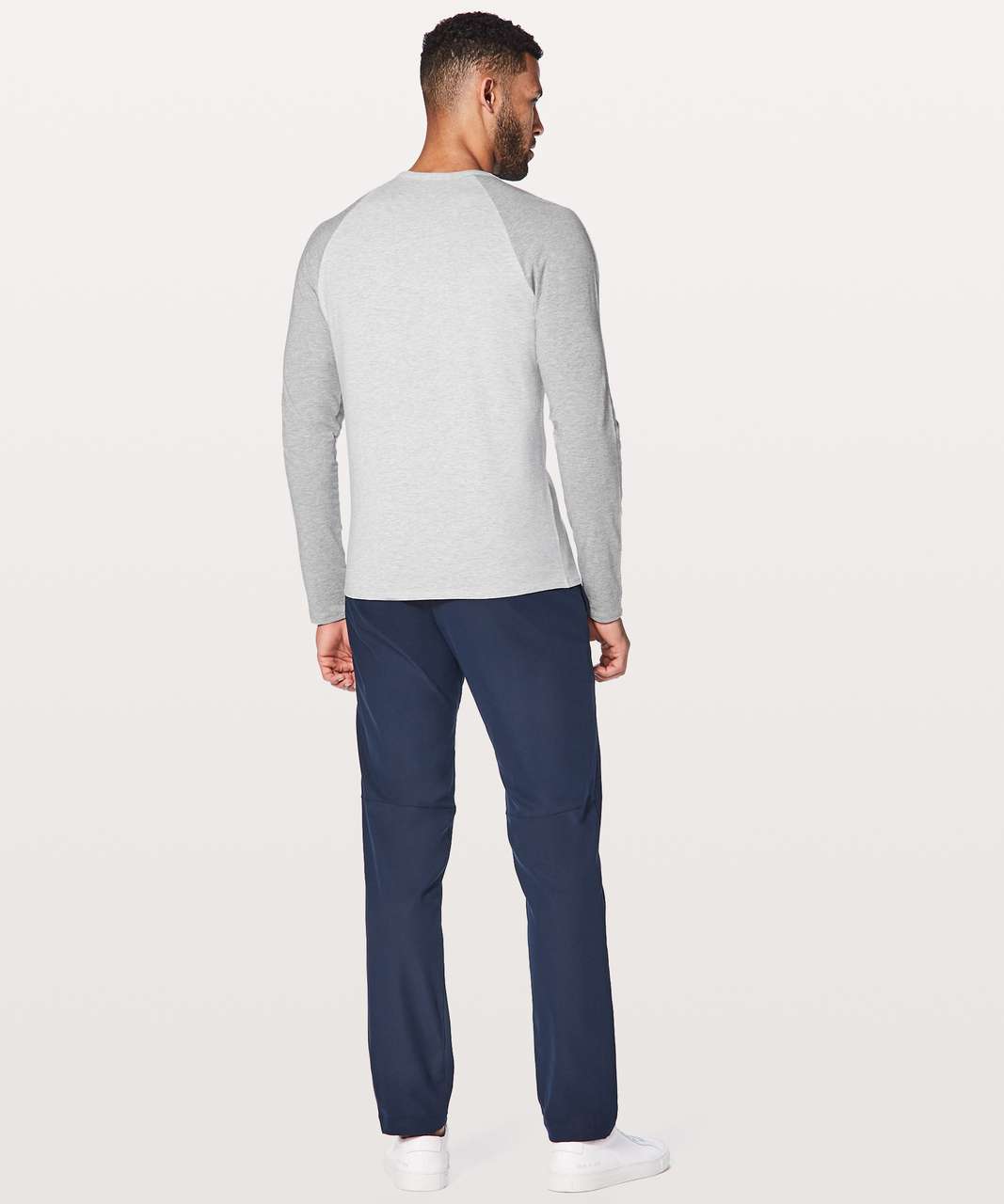 Lululemon Bodhi Long Sleeve - Heathered Core Ultra Light Grey / Heathered Core Light Grey