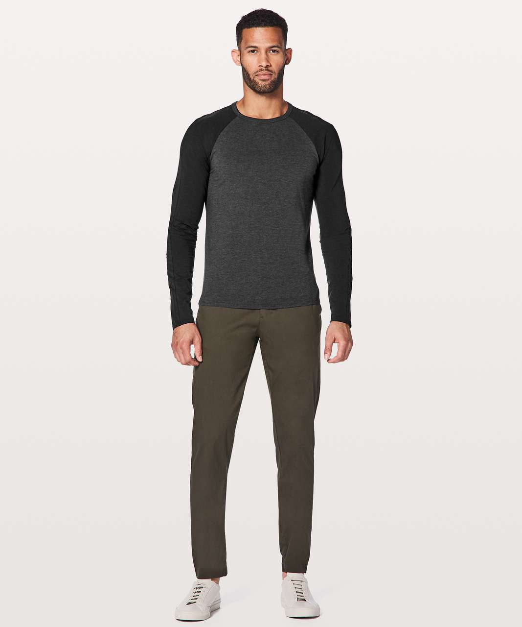 Lululemon Bodhi Long Sleeve - Heathered Black / Black