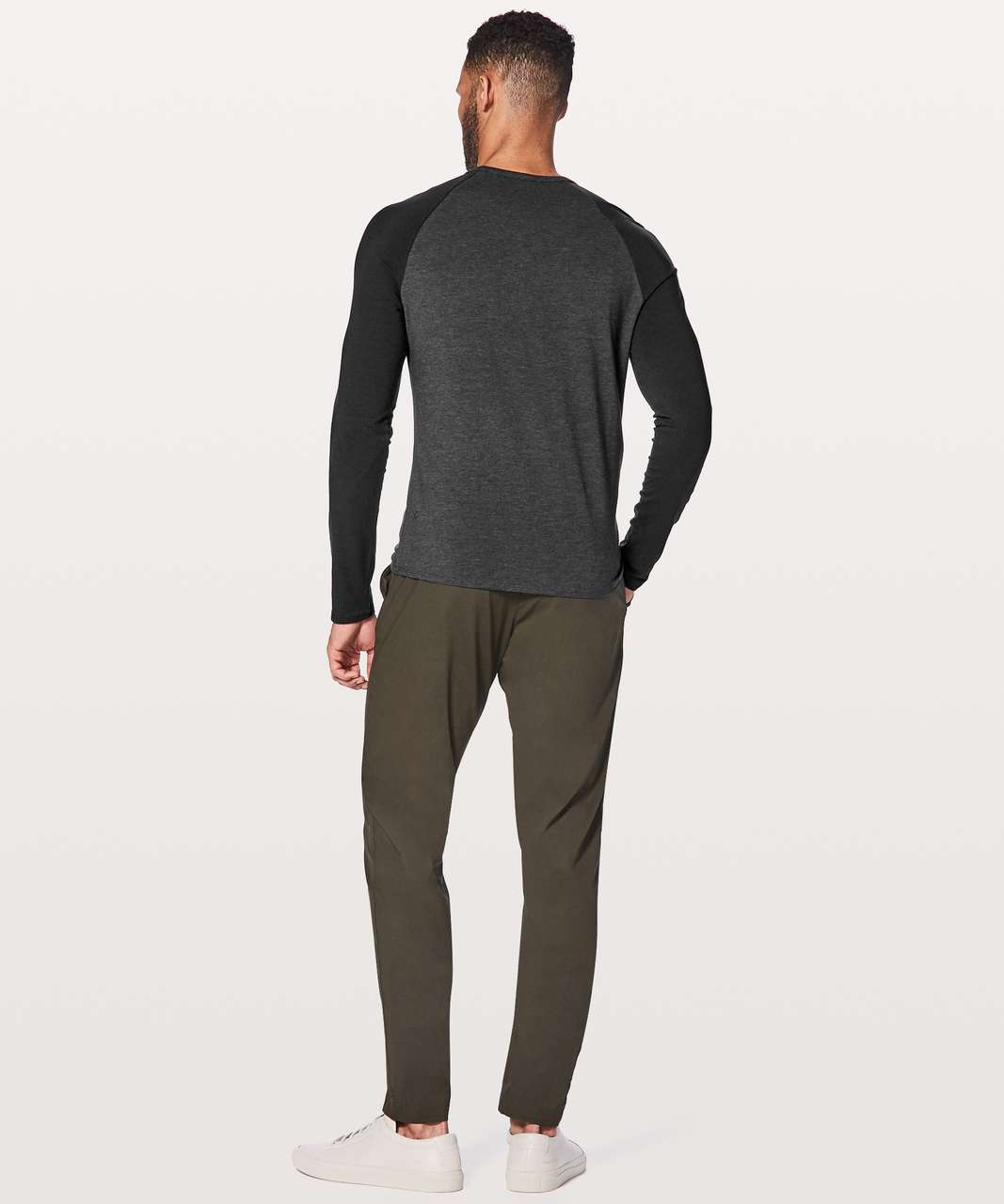 Lululemon Bodhi Long Sleeve - Heathered Black / Black