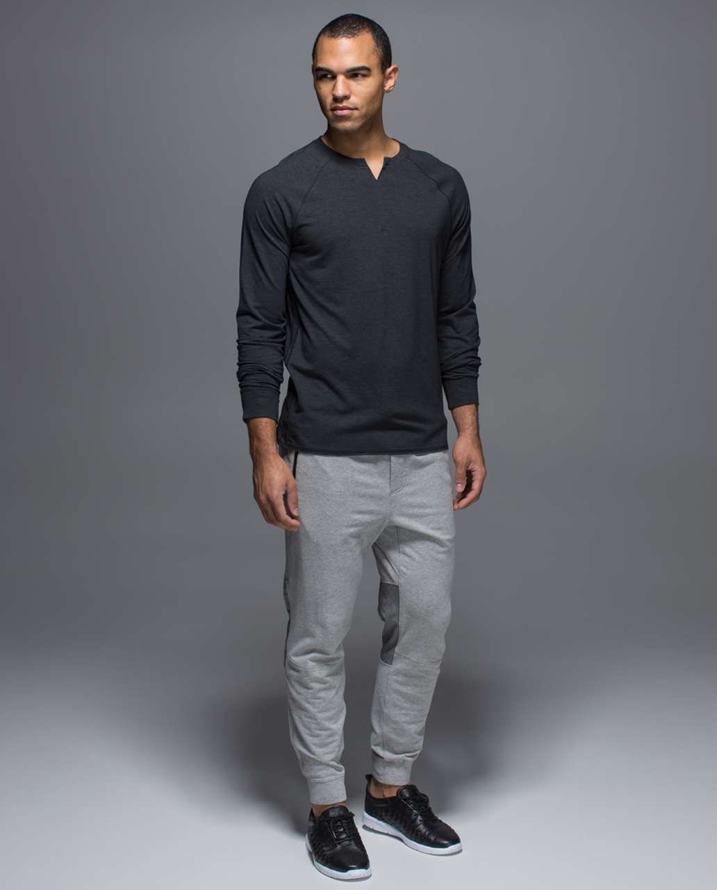 Lululemon Bodhi Long Sleeve - Heathered Black