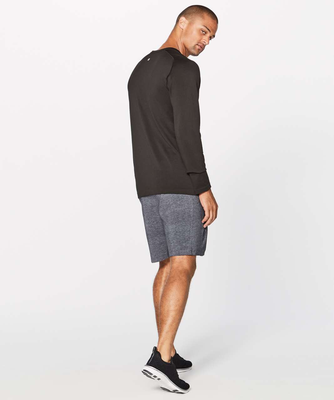 Lululemon Metal Vent Tech Long Sleeve Henley - Black / Black