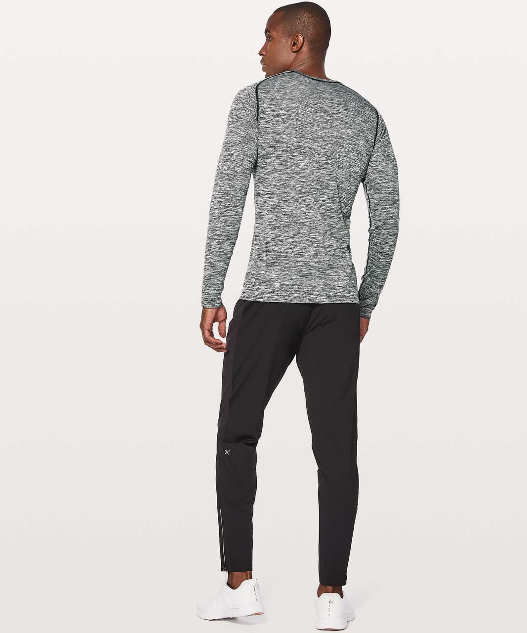 Lululemon Metal Vent Tech Surge Long Sleeve - Black / White (First Release)